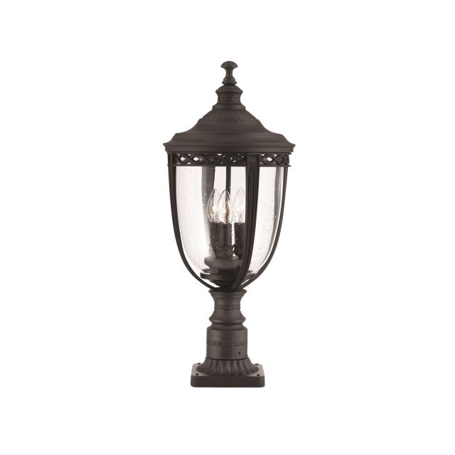 Bridle medium pedestal lamp in black