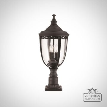 Bridle Medium Pedestal Lamp In Black