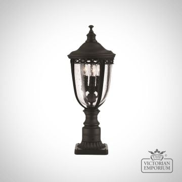 Bridle Medium Pedestal Lamp In Black