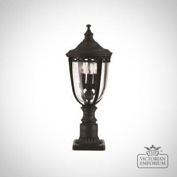 Bridle Large Pedestal Lamp In Black