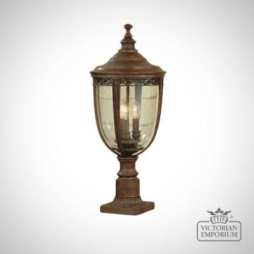 Bridle Large Pedestal Lamp In British Bronze