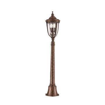 Bridle medium bollard sized lamp post in black finish