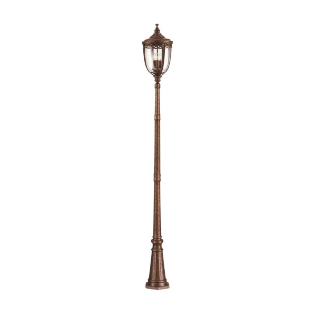 Bridle large lamp post in british bronze finish