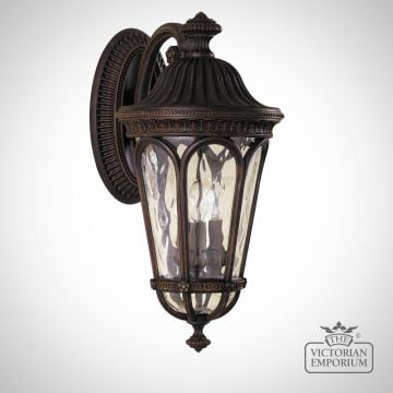 Regent Large Wall Lantern In Rich Walnut Finish