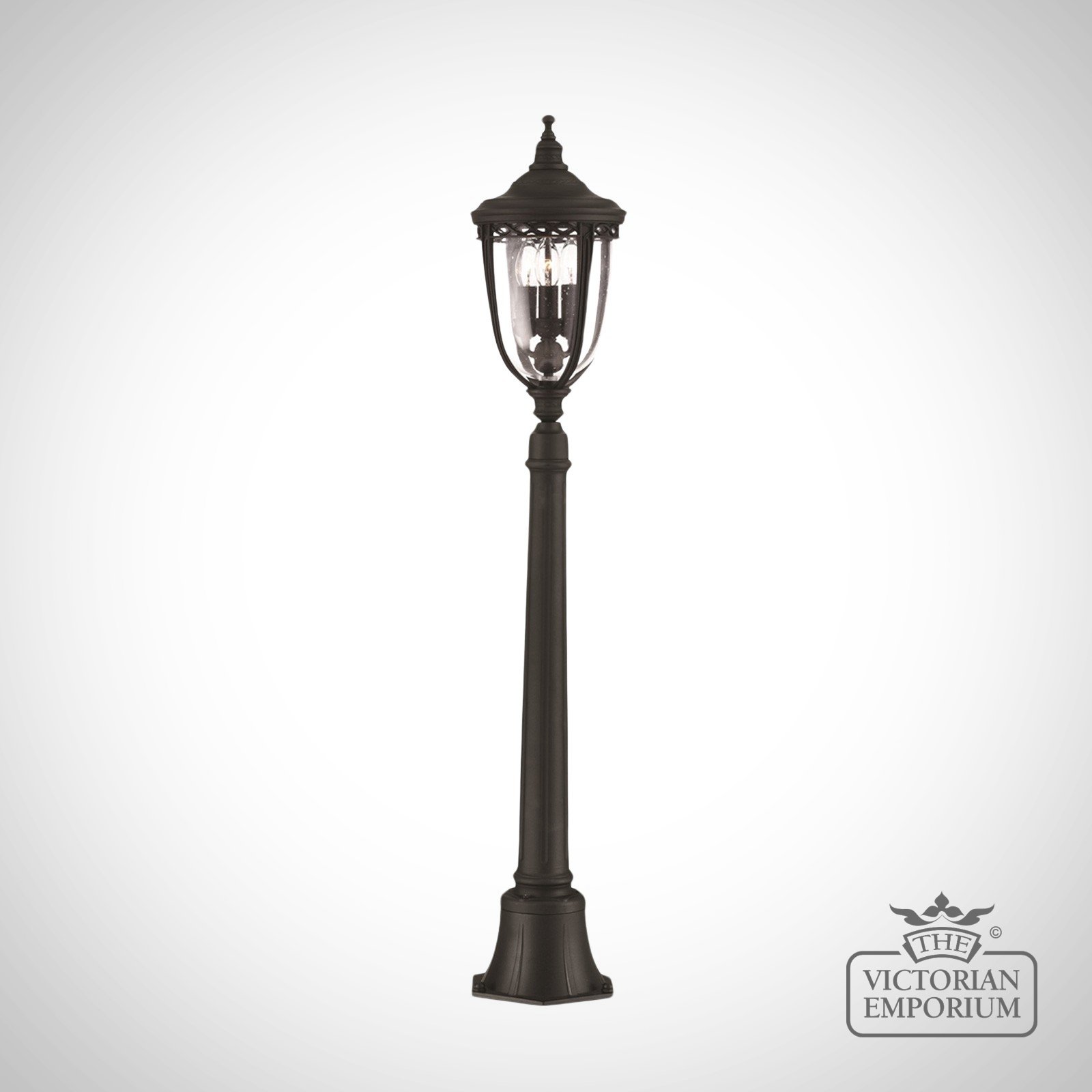 Bridle Medium Bollard Sized Lamp Post In Black Finish