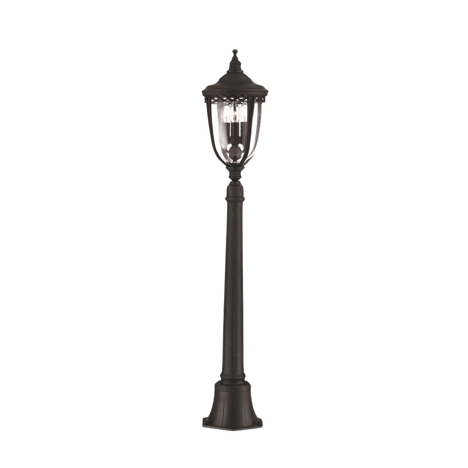 Bridle medium bollard sized lamp post in black finish