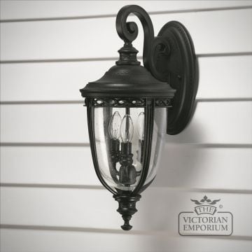 Bridle Lantern Wall Light in Black - Large