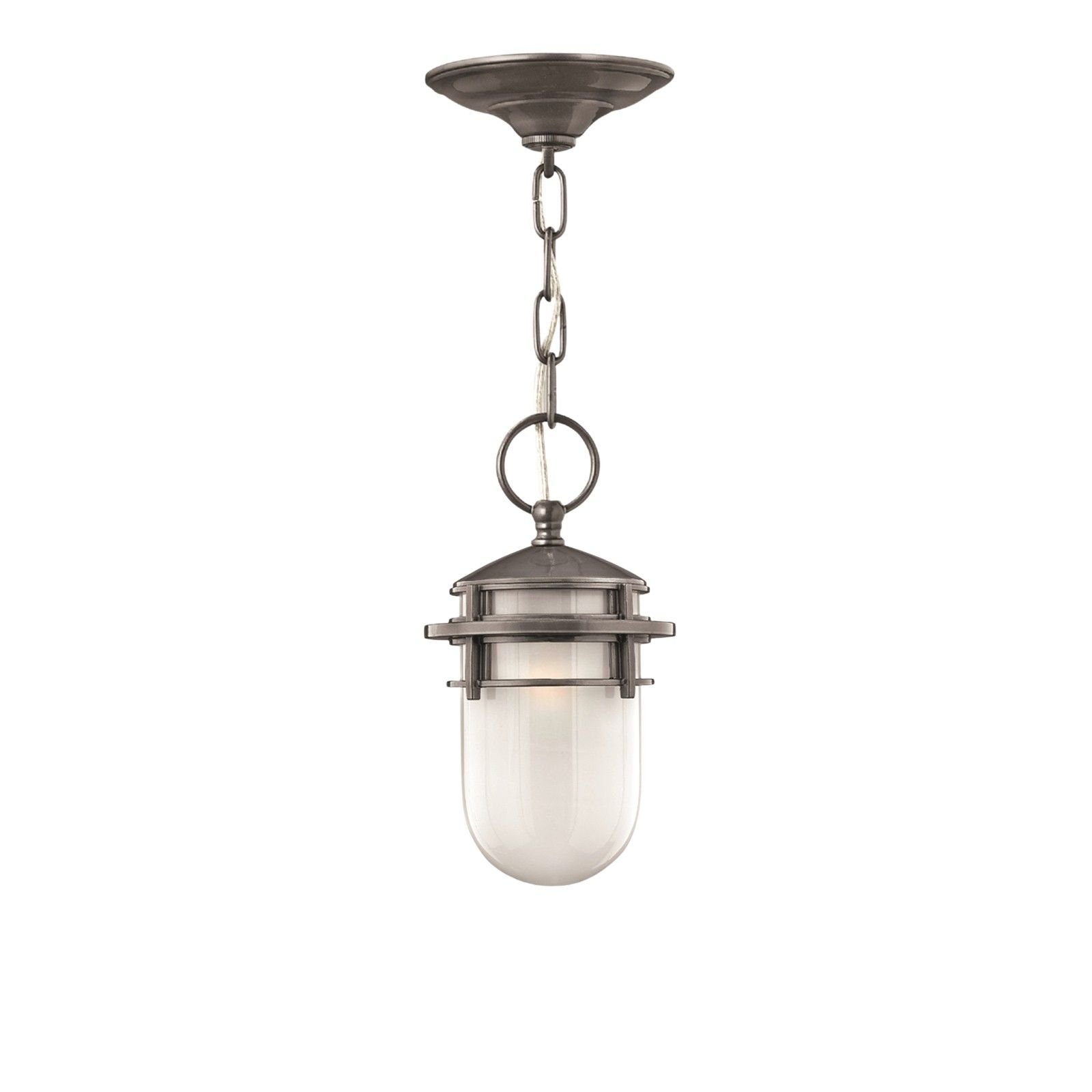 Reef chain lantern in Hematite