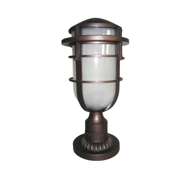 Reef Pedestal lantern in Victorian Bronze