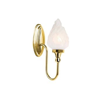 Bathroom wall light - Blake 3 in polished brass
