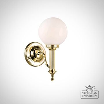 Bathroom Wall Light - Carol 1 In Polished Brass