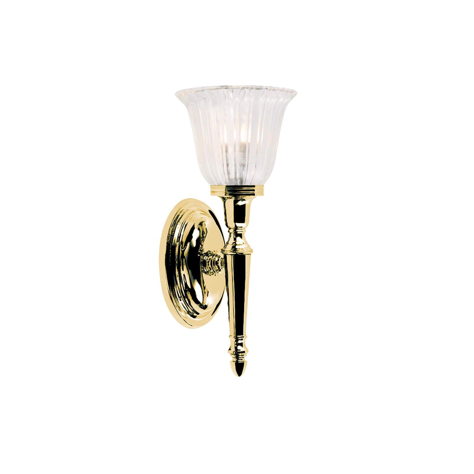 Bathroom wall light - Ryde 1 in polished brass