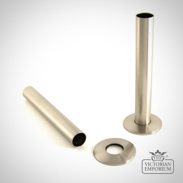 Pipe Sleeve Floor Plate Kit Brushed Nickel