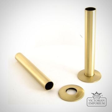 Pipe Sleeve Floor Plate Kit Polished Brass