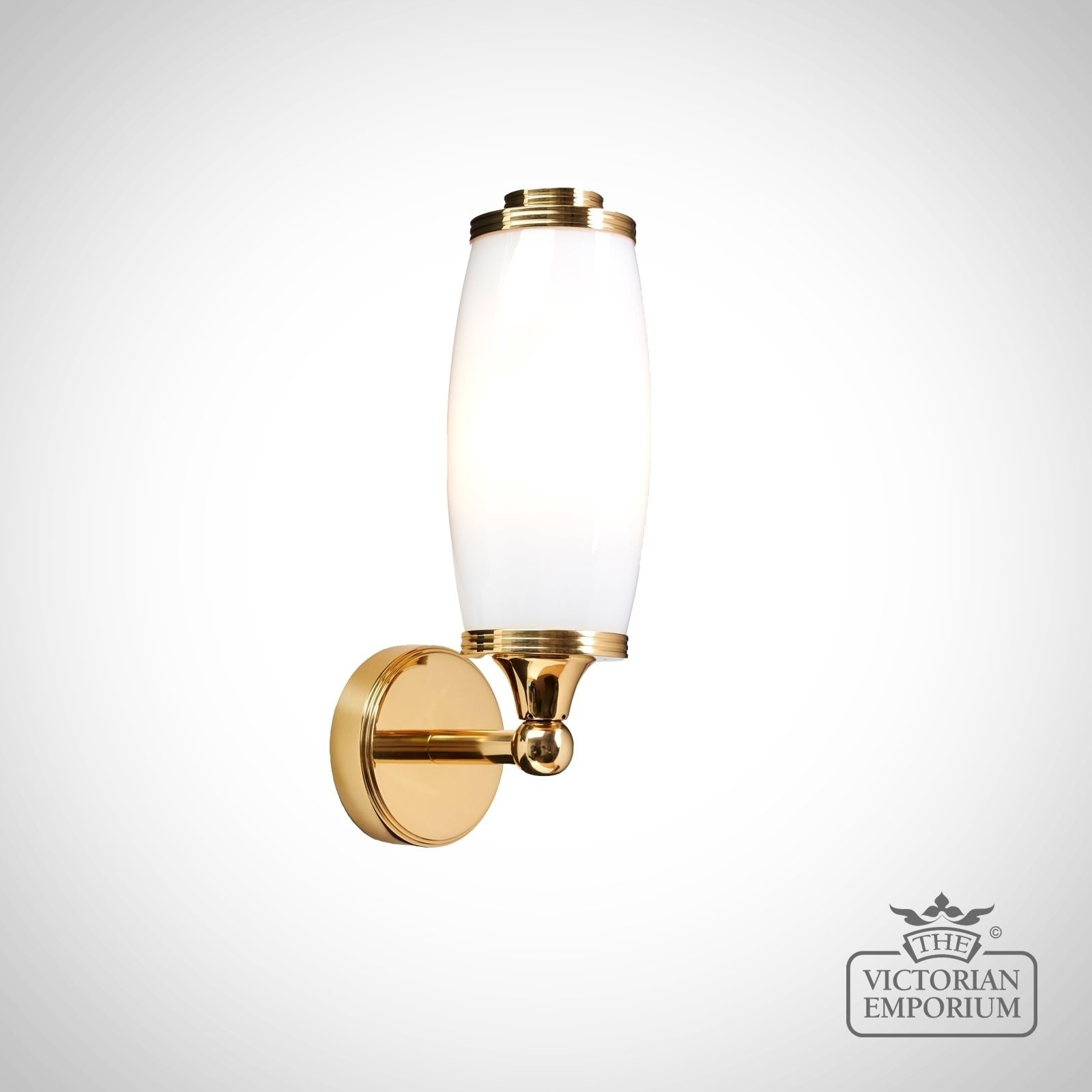 Bathroom Wall Light in Solid Brass
