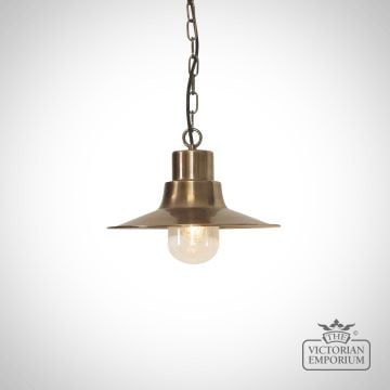 Sheldon 1 Light Chain Lantern - Verdigris