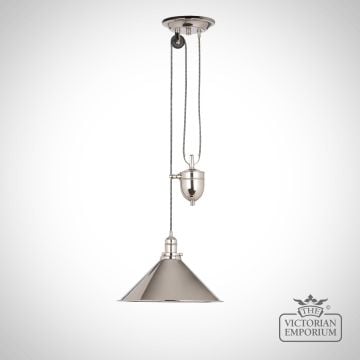 Provence Rise And Fall Light In Polished Nickel