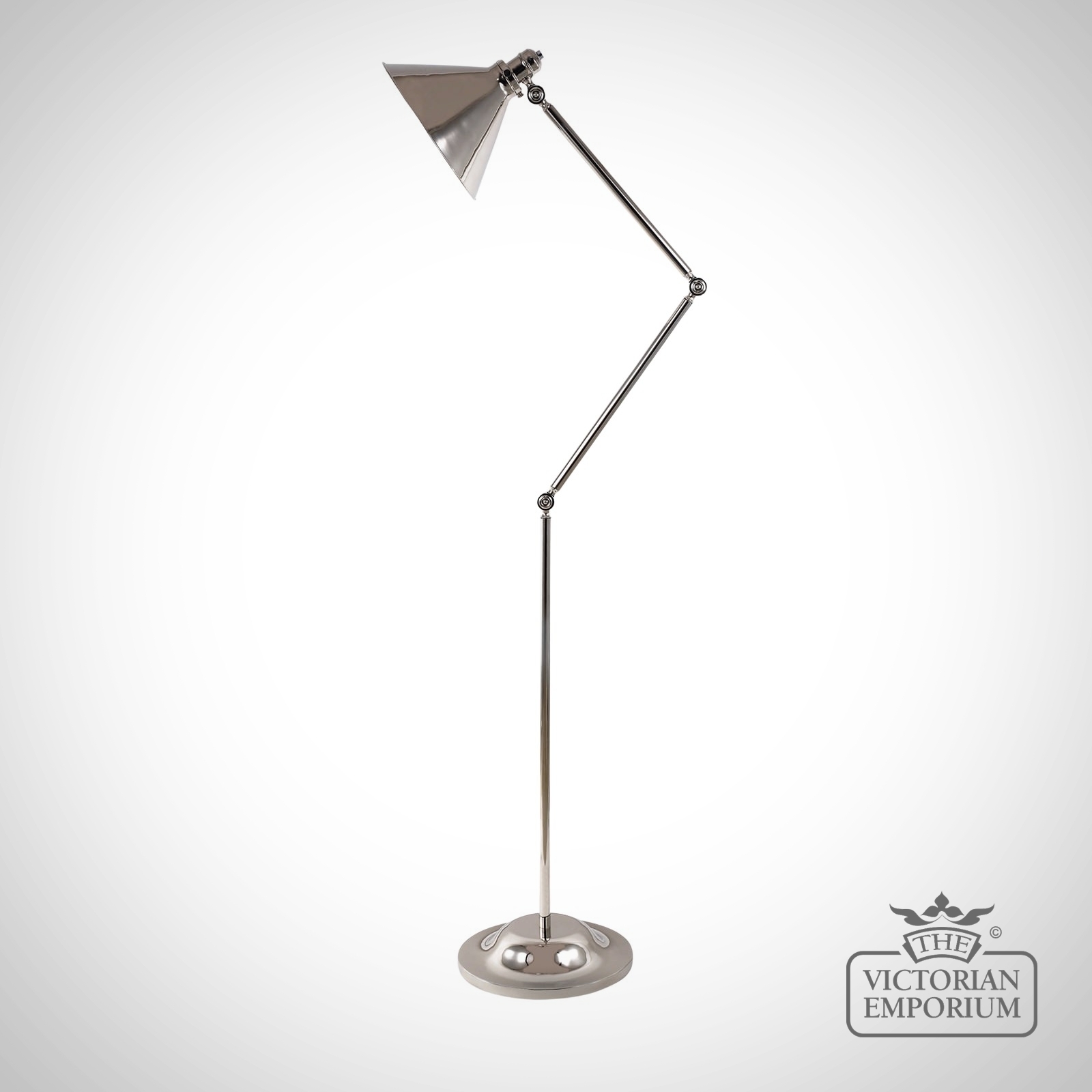 Provence Floor Lamp In Polished Nickel