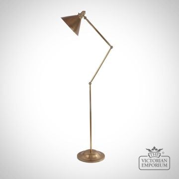 Provence Floor Lamp In Aged Brass