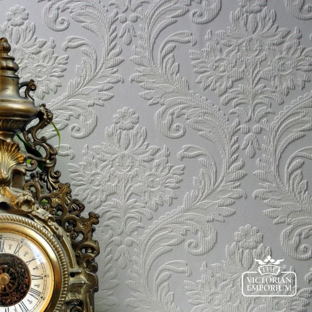 Anaglypta Wallpaper VE80027 - Flower and Leaf Design