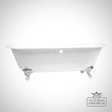 Moulin Large Cast Iron Roll Top Bath with Ball and Claw Feet