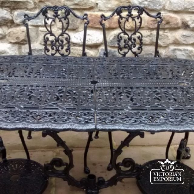 Victorian Cast Outdoor Garden Oval Table 6ft Img 6 2