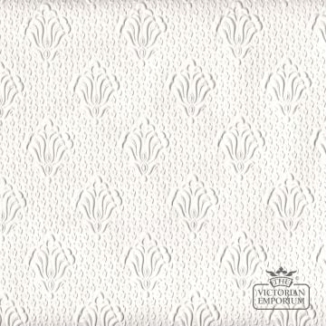 Anaglypta Wallpaper with Flower and Leaf Trellis Design - Style VE648