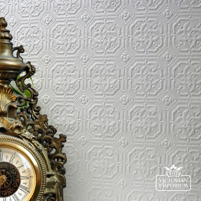 Anaglypta Wallpaper Geometric Design - Derby VE124