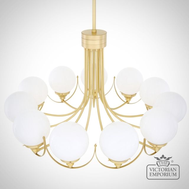 Wilmot Large Globe Chandelier With 11 Arms  Mlf314satbrsop 3