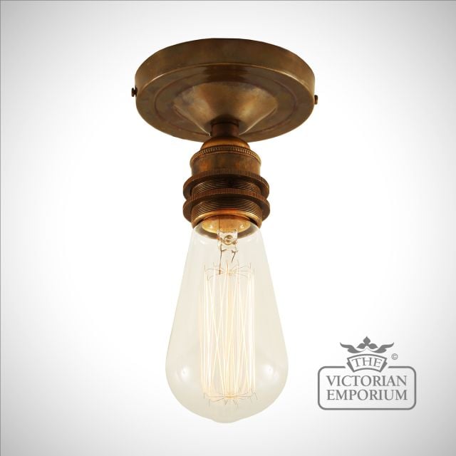 Ceiling Lamp Victorian Traditional Old Copper Mlcf109antbrs