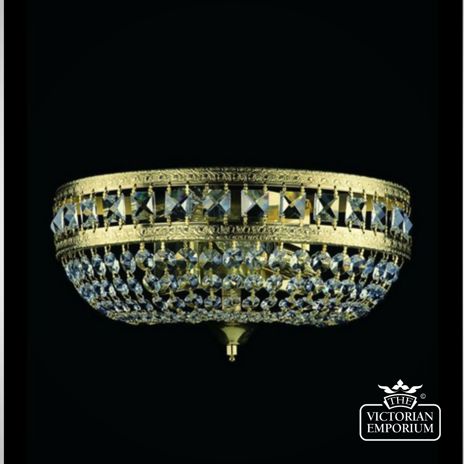 Ivona Crystal Wall Light - With Shimmering Crystal Trimmings
