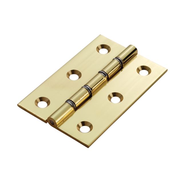 Hinge - double steel washered brass or chrome butt c/w No 8 EB screws