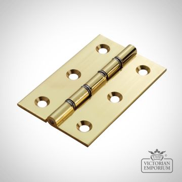 Hinge - Double Steel Washered Brass Or Chrome Butt C/W No 8 Eb Screws