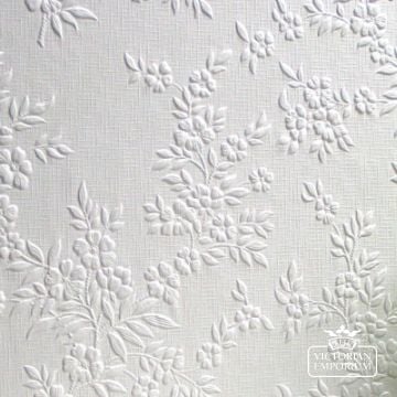 Anaglypta Wallpaper VE838 - Luxury Vinyl Textured Wallpaper with Small Flower Design