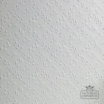 Anaglypta Wallpaper VE838 - Luxury Vinyl Textured Wallpaper with Small Flower Design
