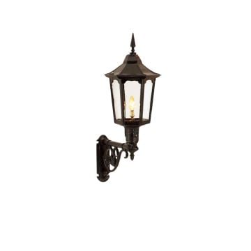 Large cast alloy trent wall lantern with cast bracket