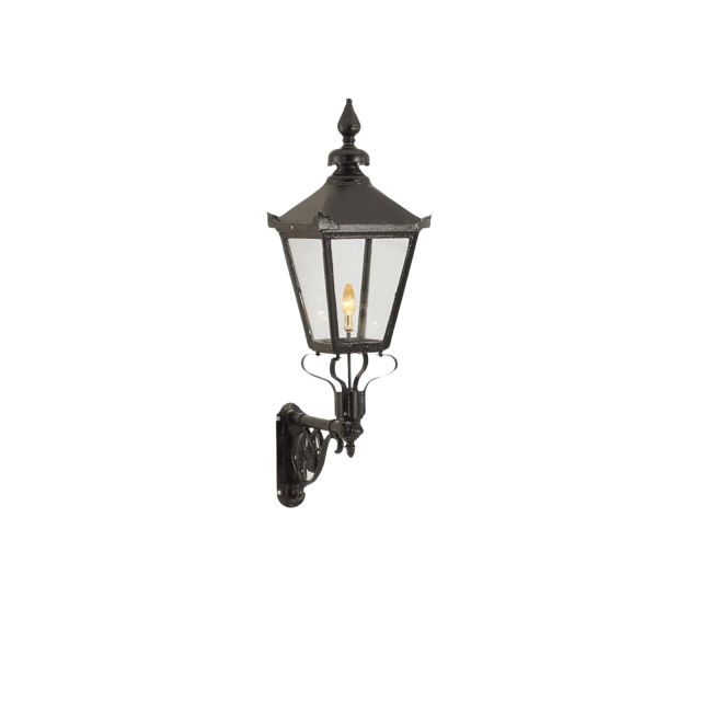 Large square tamar wall lantern with cast bracket
