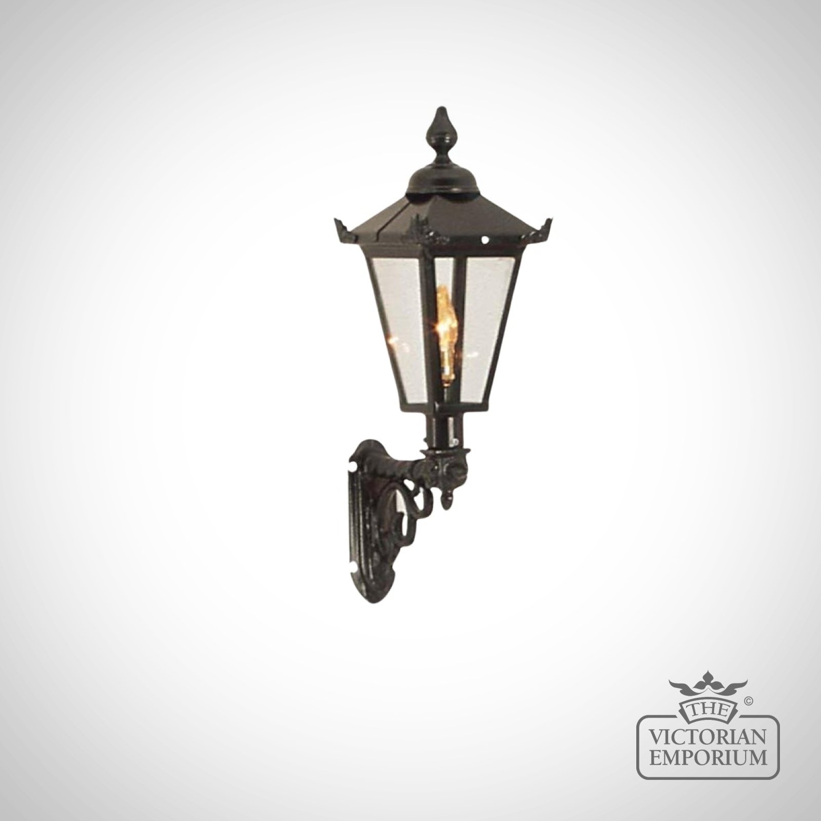 Small Square Meridien Wall Lantern with Cast Bracket