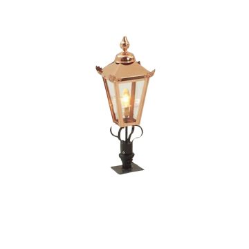 Small square copper lantern with Wall top base