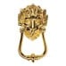 Brass Lion Head Door Knocker - No.10 Style mb10