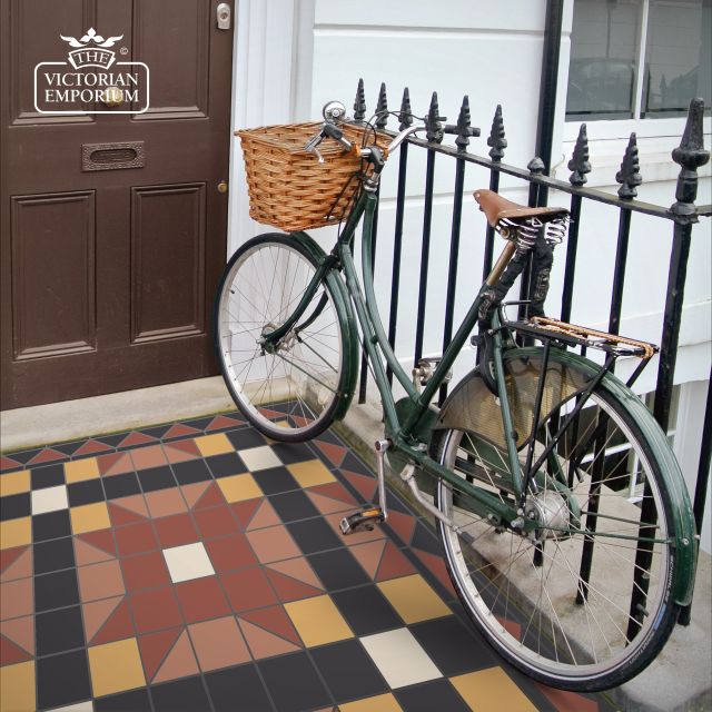 Victorian Mosaic Floor Tiles Insitu2 Nottingham