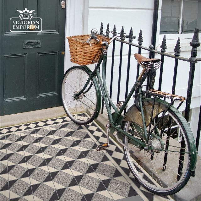 Victorian Mosaic Floor Tiles Insitu2 Cubic