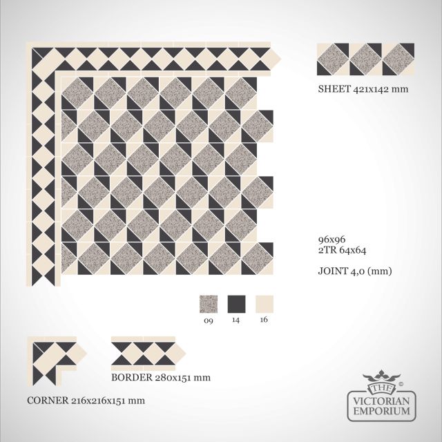 Victorian Mosaic Tile Cubic