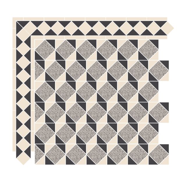 Victorian Mosaic Tile Cubic Z Gs