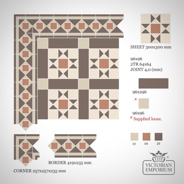 Victorian Mosaic Tile Derby All