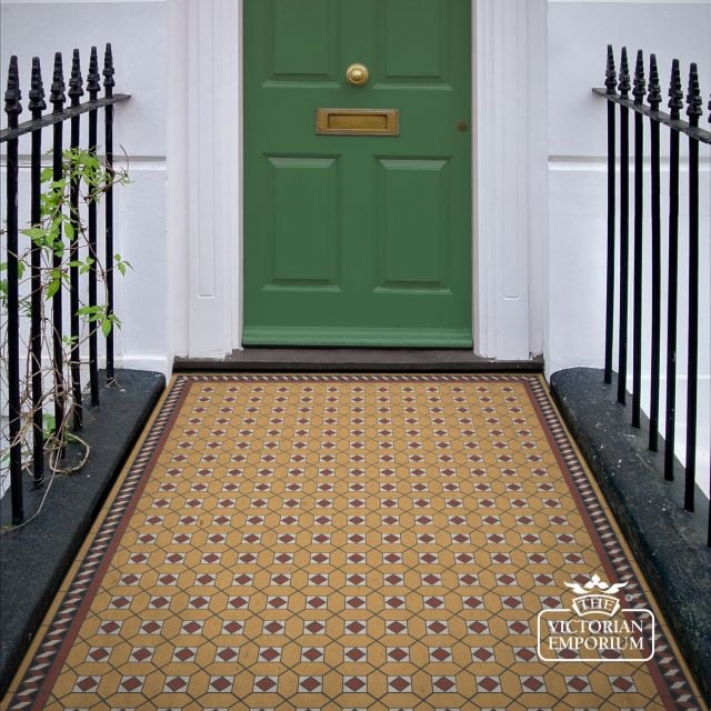 Victorian Mosaic Floor Tiles Insitu Estoril Yellow.psd