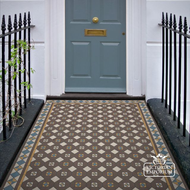 Victorian Mosaic Floor Tiles Insitu Kiev