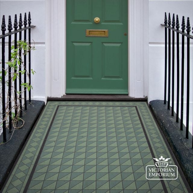 Victorian Mosaic Floor Tiles Insitu Melbourne
