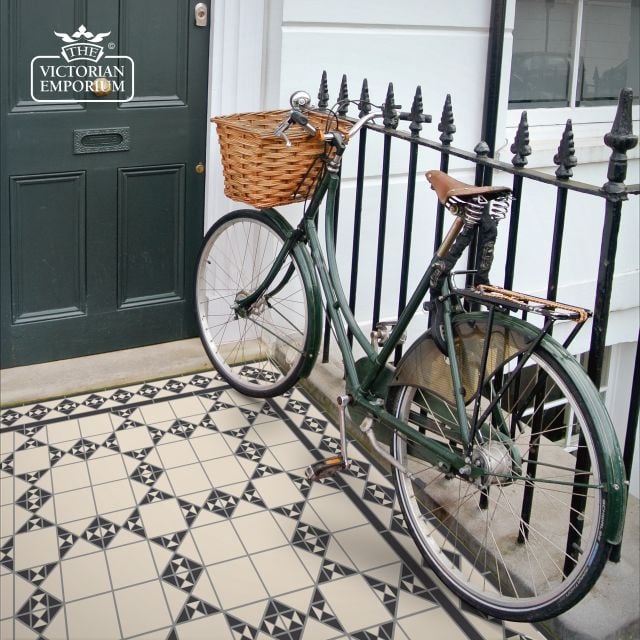 Victorian Mosaic Floor Tiles Insitu2 Munich