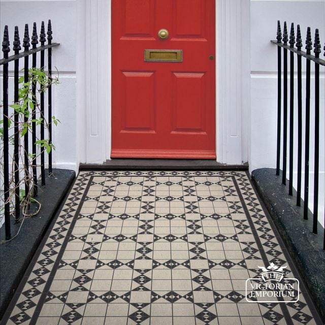 Victorian Mosaic Floor Tiles Insitu Munich